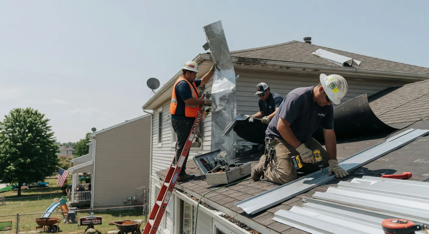 Storm Damage Metal Roof Repair in Friendship, OH